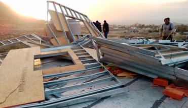Chubut: el temporal dejó barrios sin luz y viviendas destruidas