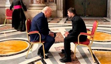 Trump y Zelenski sorprendieron con un inesperado encuentro en el Vaticano antes del funeral del Papa Francisco