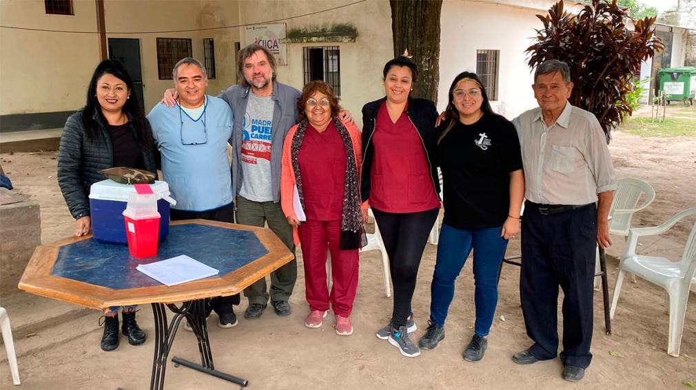 Salud realizó una jornada de atención a adultos mayores en la capilla del B° El Cruce