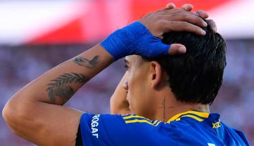 El Changuito Zeballos tuvo el empate para Boca pero desperdició su chance