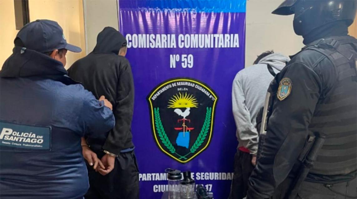 La policía recuperó electrodomésticos robados y detuvo a dos conocidos delincuentes