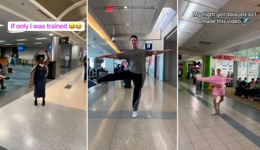 Perdió su vuelo por bailar en un aeropuerto y se convirtió en tendencia viral en TikTok