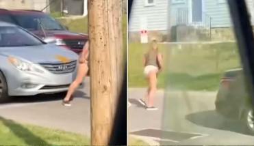 Furia al volante: una mujer defecó en el capó de un auto tras una discusión