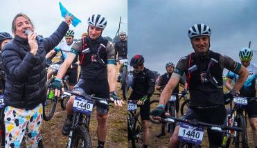 Lionel Scaloni participó de una carrera de mountain bike en Córdoba