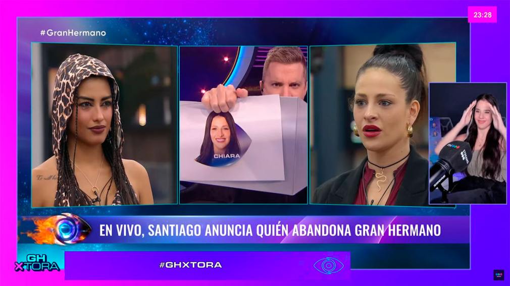 Chiara fue eliminada de Gran Hermano y Luz continúa en competencia