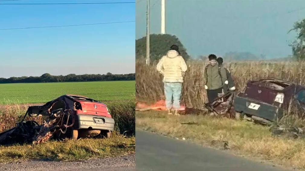Cuatro jóvenes viajaban por la madrugada, chocaron contra un camioneta y dos murieron