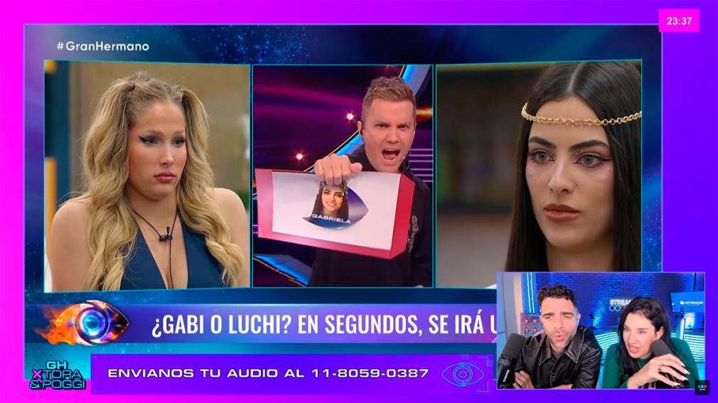 Gabriela fue eliminada de Gran Hermano en una gala con casi toda la casa en placa