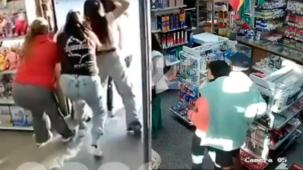Ladrón fue golpeado y sometido por cuatro mujeres cuando intentó robar en una librería