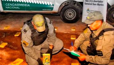 Gendarmería secuestró más de 70 kilos de cocaína en un control sobre la Ruta 34