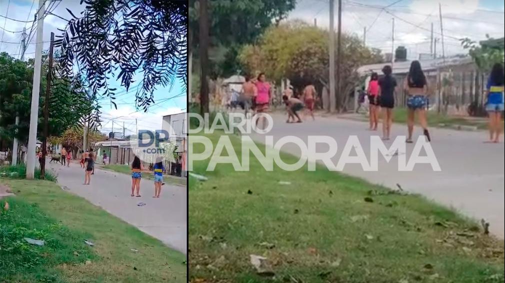 Video: bandas antagónicas protagonizaron un violento enfrentamiento en el B° Juramento