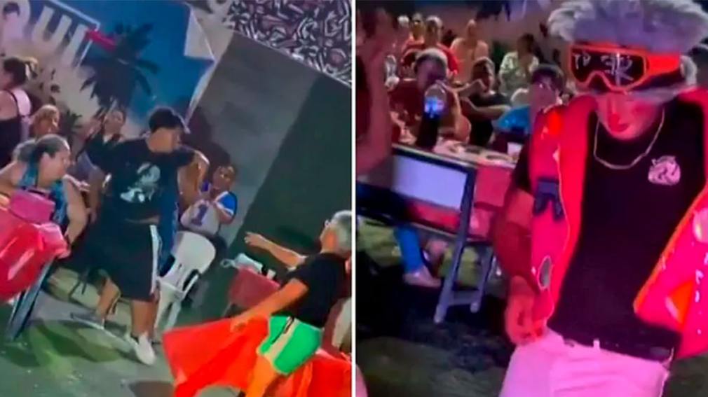 Video: Un payaso fue amenazado con un cuchillo durante un show infantil en México