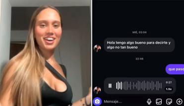 Un desconocido le escribió por Instagram, le cantó una canción y su reacción se volvió viral