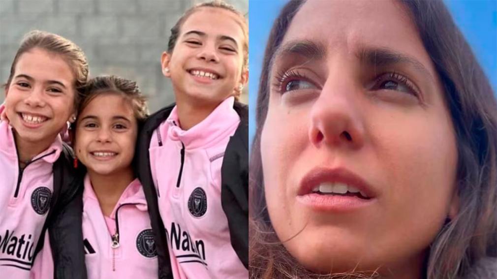 Cinthia Fernández llevó a sus hijas a jugar al fútbol con el frío y lanzó una reflexión que tocó a muchos