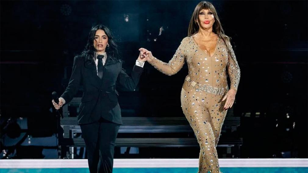 Lali y Moria Casán brillaron juntas en Vélez: “Por primera vez en la vida, me cuelgo de alguien”