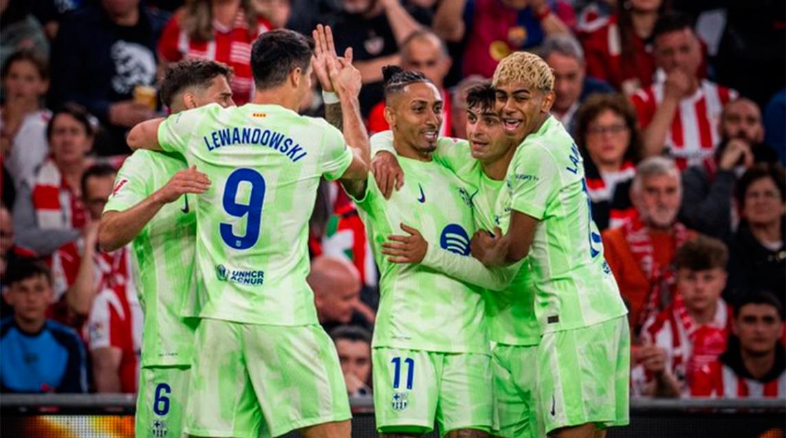 Barcelona cerró el torneo con una goleada ante Athletic Bilbao en el San Mamés