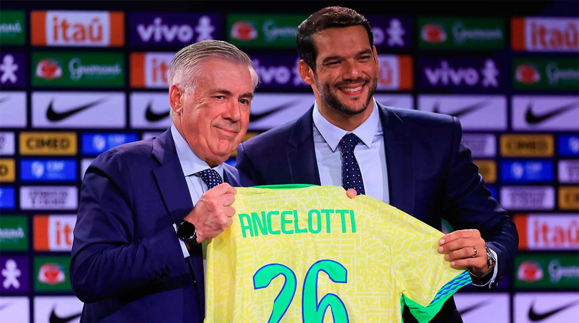 Sin Neymar, Ancelotti dio su primera lista de la Selección de Brasil