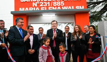 Zamora ratificó que la educación es una prioridad al inaugurar obras en el departamento Banda