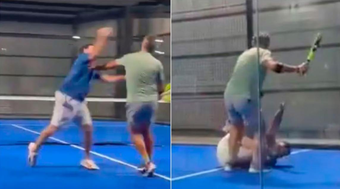 La brutal pelea entre jugadores de pádel que se volvió viral