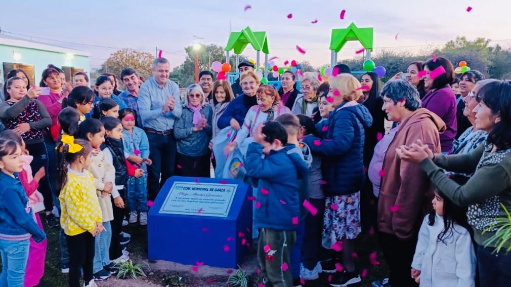 Inauguraron la “Plaza Abuelas Garceñas” y rindieron homenaje a las raíces vivas de la comunidad