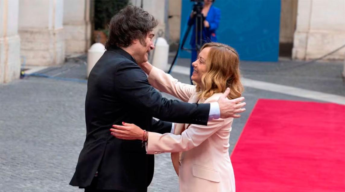 Milei se reunió con Meloni en Roma y selló un acuerdo energético clave con Italia
