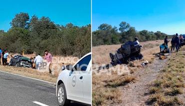 Dos muertos dejó un brutal accidente de tránsito en Ruta 9
