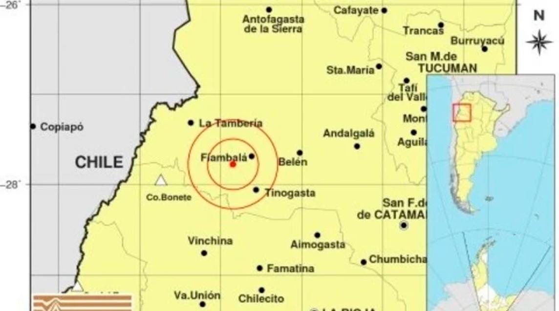 Un sismo de moderada intensidad sacudió Catamarca