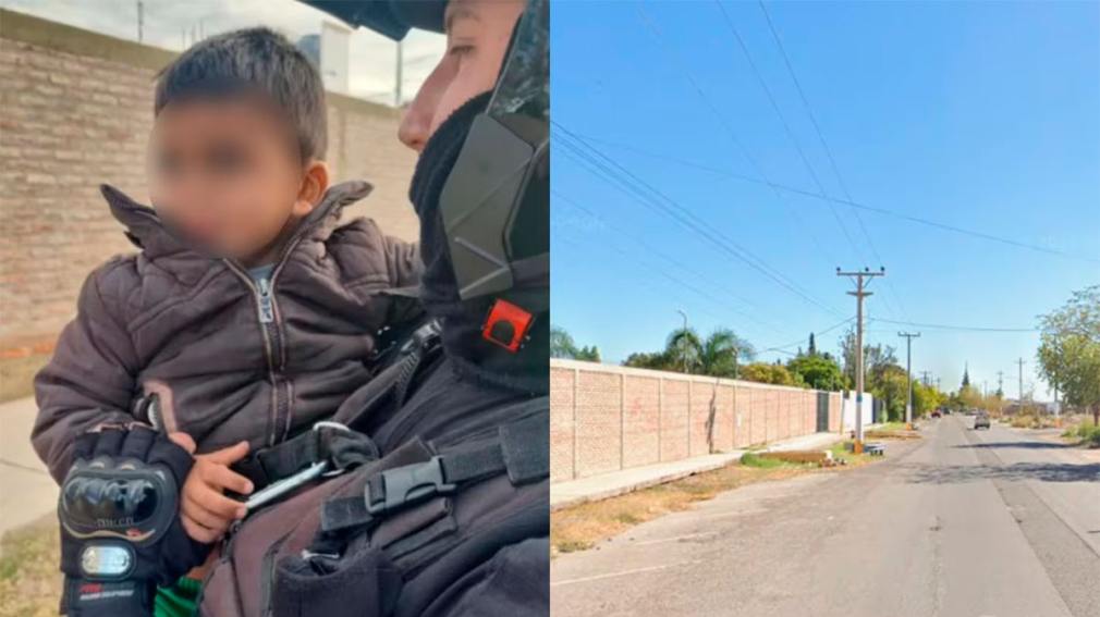 Policías rescataron a un niño de 3 años que deambulaba solo en San Juan
