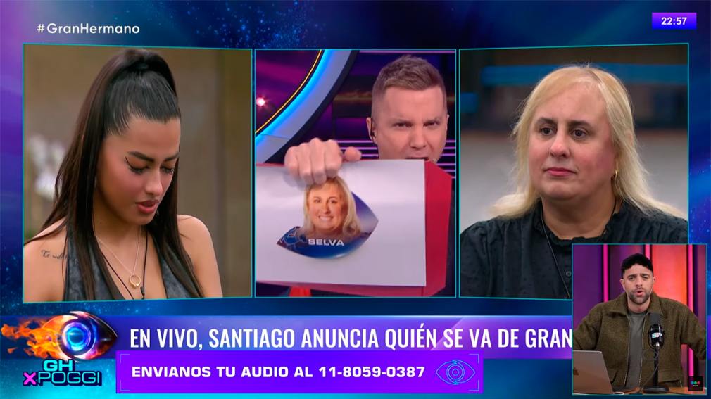 Selva fue la menos votada y abandonó la casa de Gran Hermano