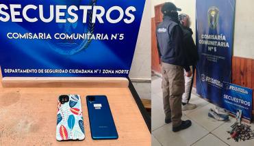 La policía recuperó un celular y detuvo a un sospechoso por robo