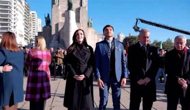 Victoria Villarruel destacó la importancia de estar en Rosario durante el acto del Día de la Bandera