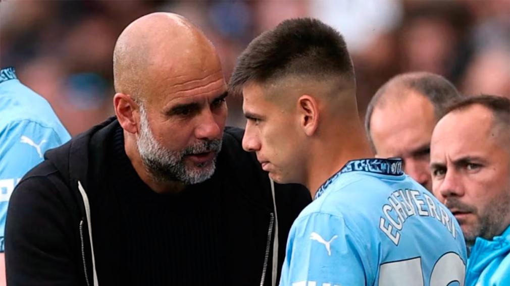  Pep Guardiola reveló el secreto detrás del golazo de tiro libre del Diablito Echeverri en el Mundial de Clubes