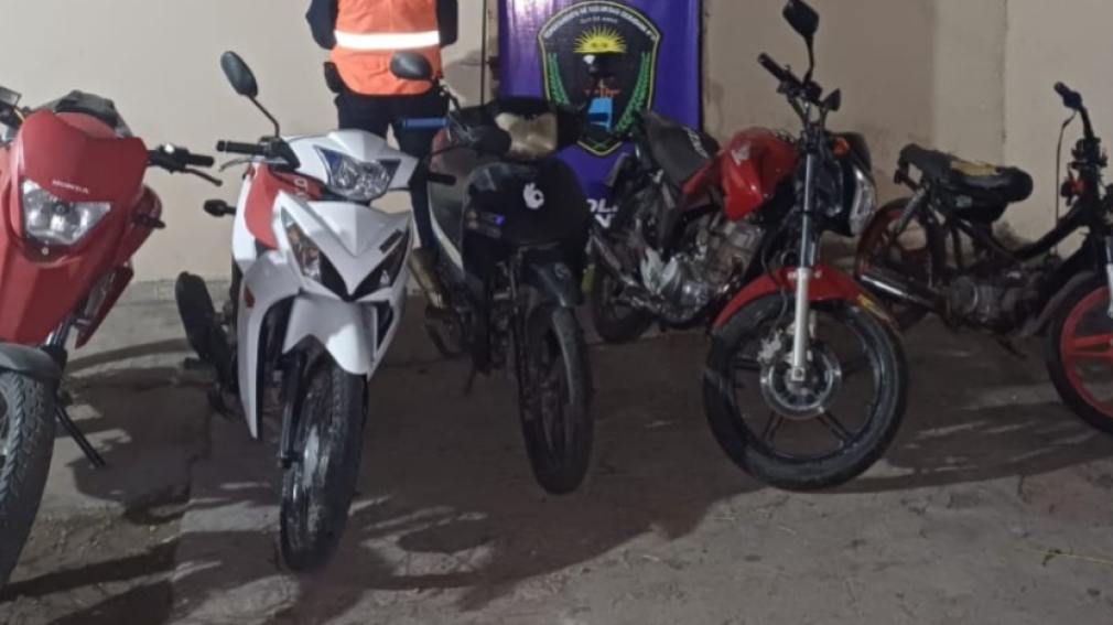 Recuperaron cinco motocicletas con pedidos de secuestro por diversas causas
