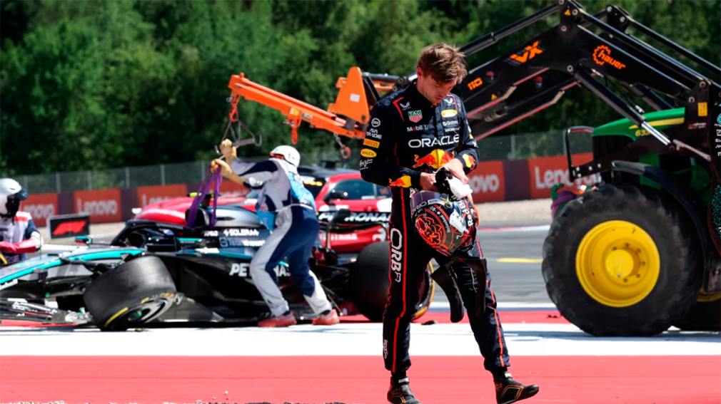 Caótica largada en el GP de Austria: Antonelli chocó a Verstappen y ambos quedaron fuera de la carrera