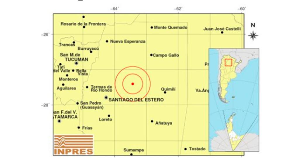 En plena ola polar, un sismo de 4,7 grados sacudió Santiago del Estero