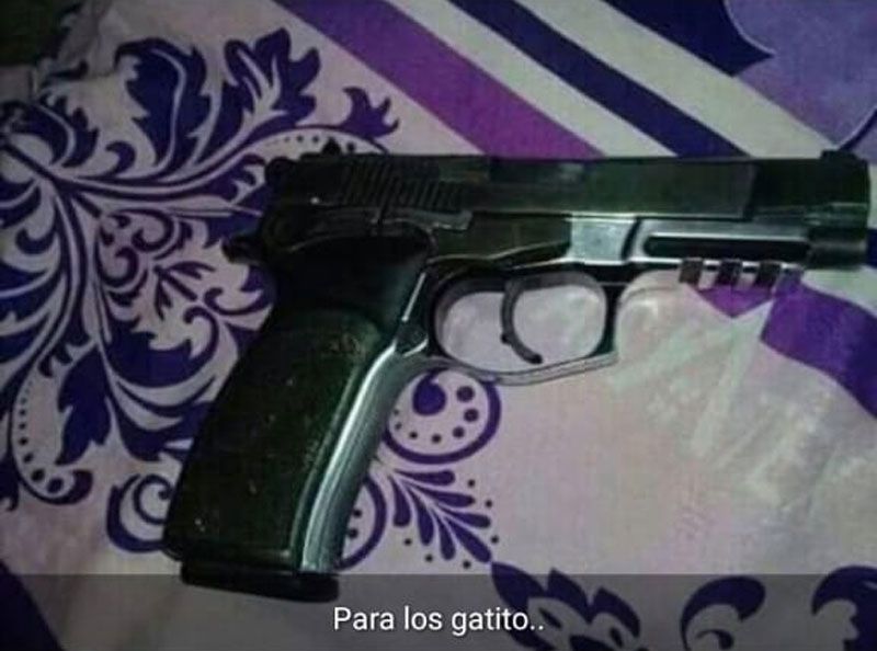 La pistola secuestrada. 