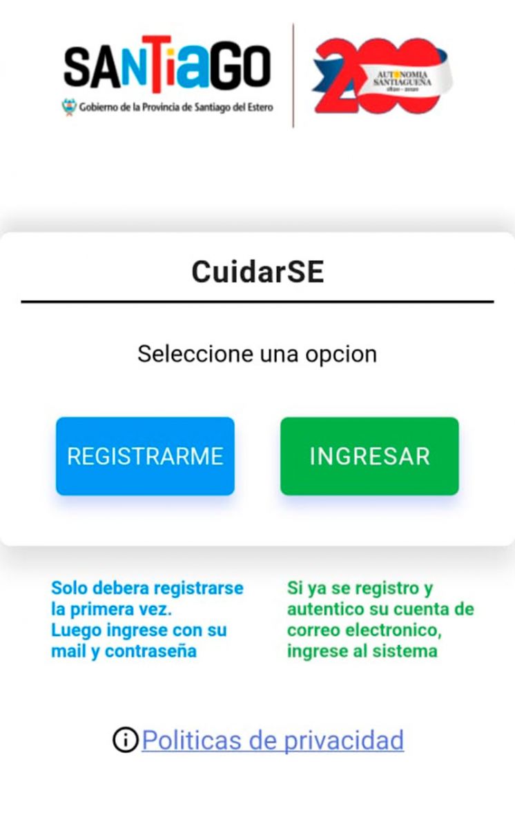 Aplicación CuidarSE 