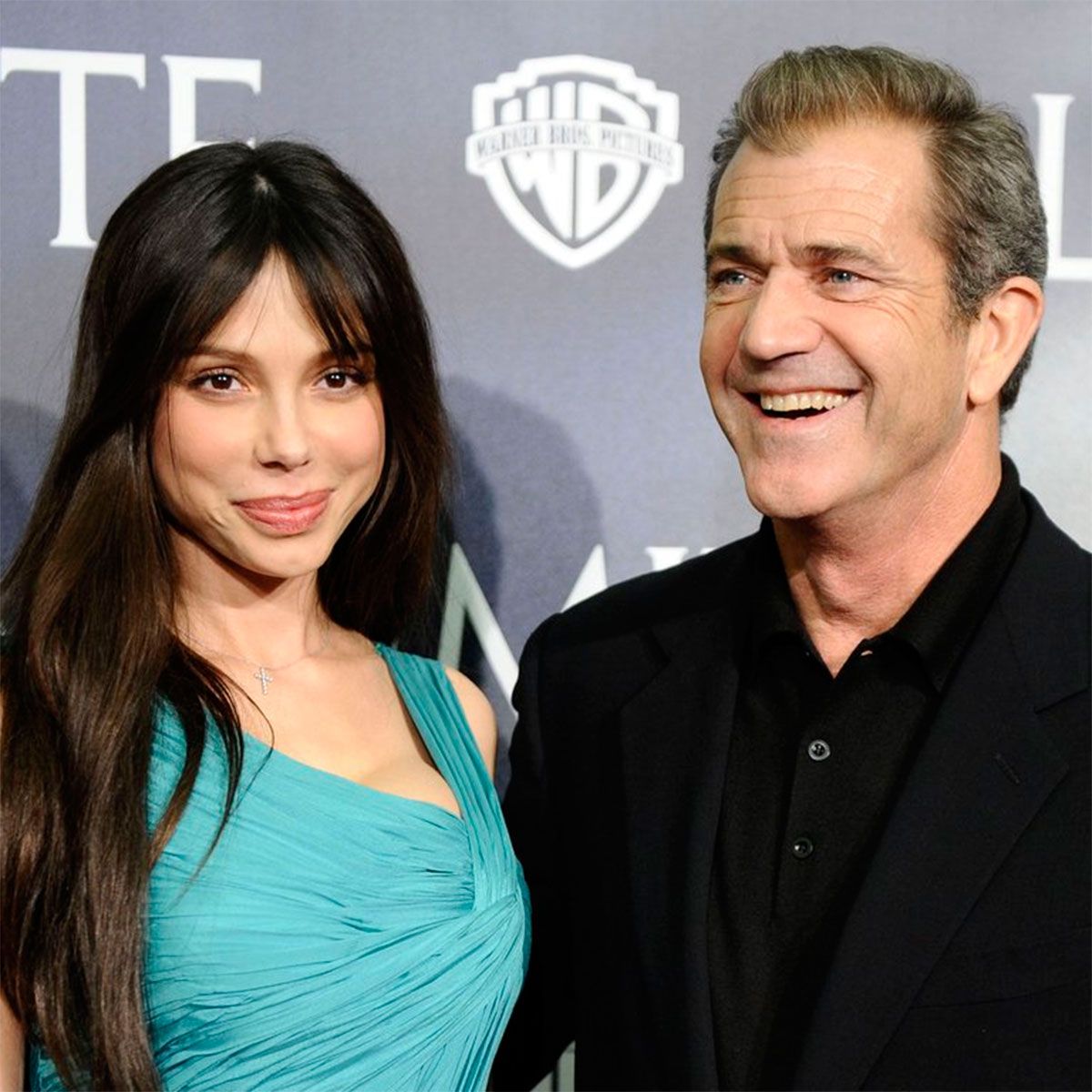 Mel Gibson y su ex Oksana Grigorieva 