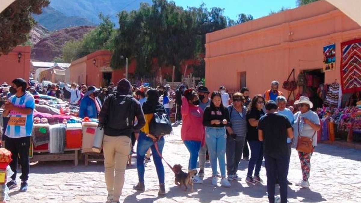 Purmamarca, en Jujuy, otro de los destinos preferidos por los turistas. 