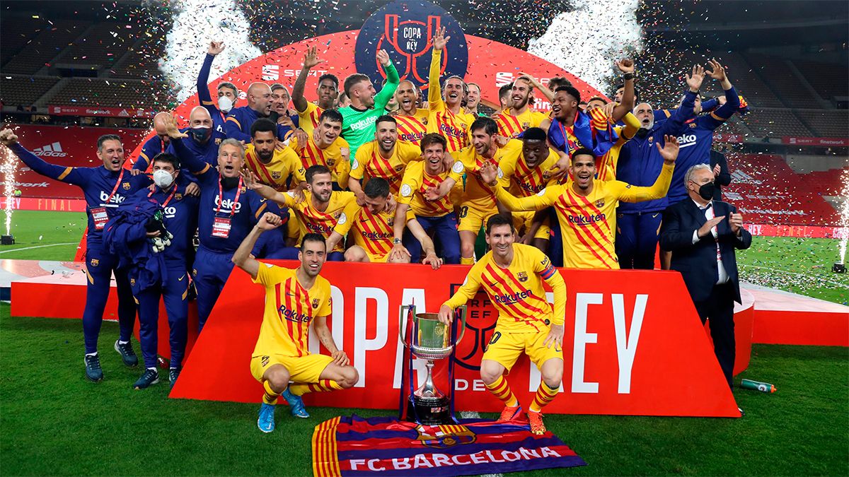 Barcelona festejó con un doblete de Messi y se consagró campeón de la