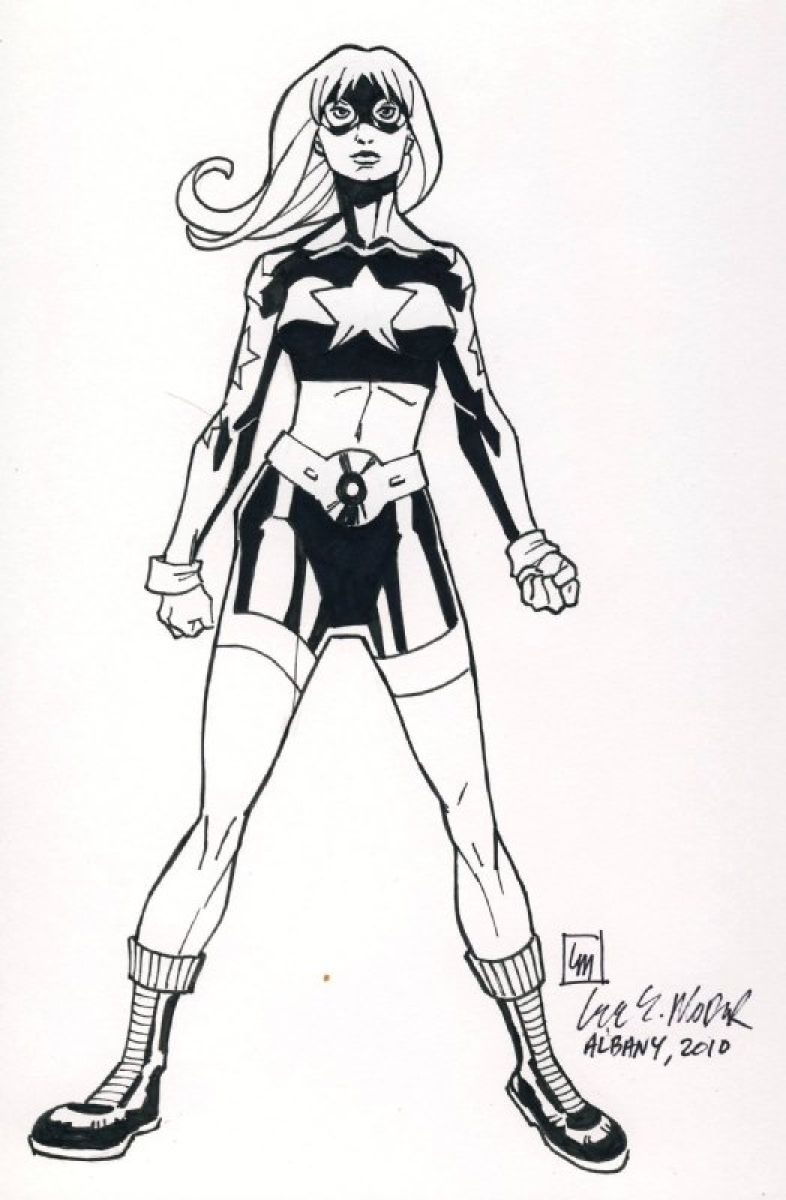 Stargirl dibujada por Lee Moder. 