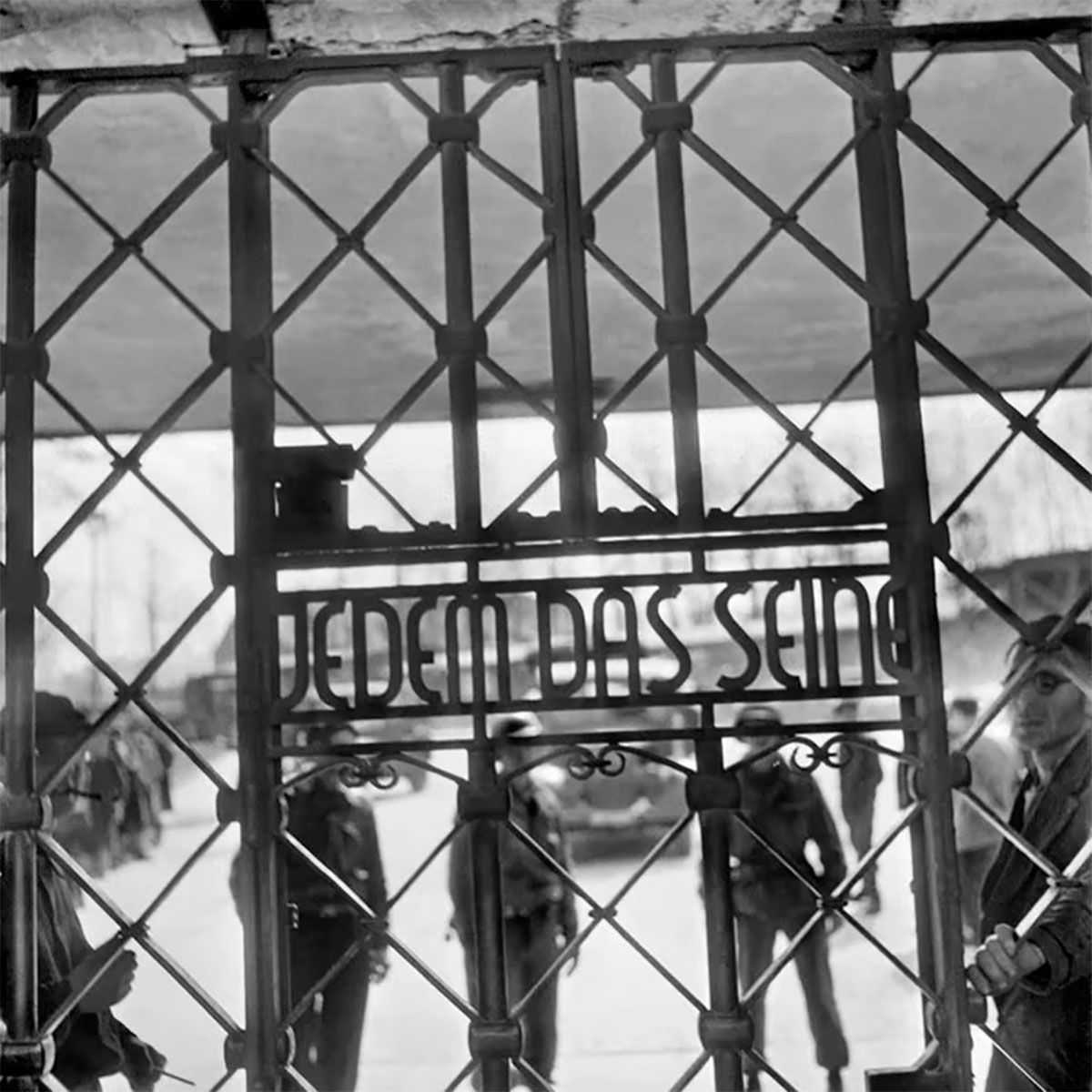 Cartel de entrada de Buchenwald 