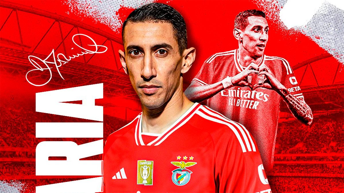 Benfica oficializó el regreso de un campeón del mundo Ángel Di María