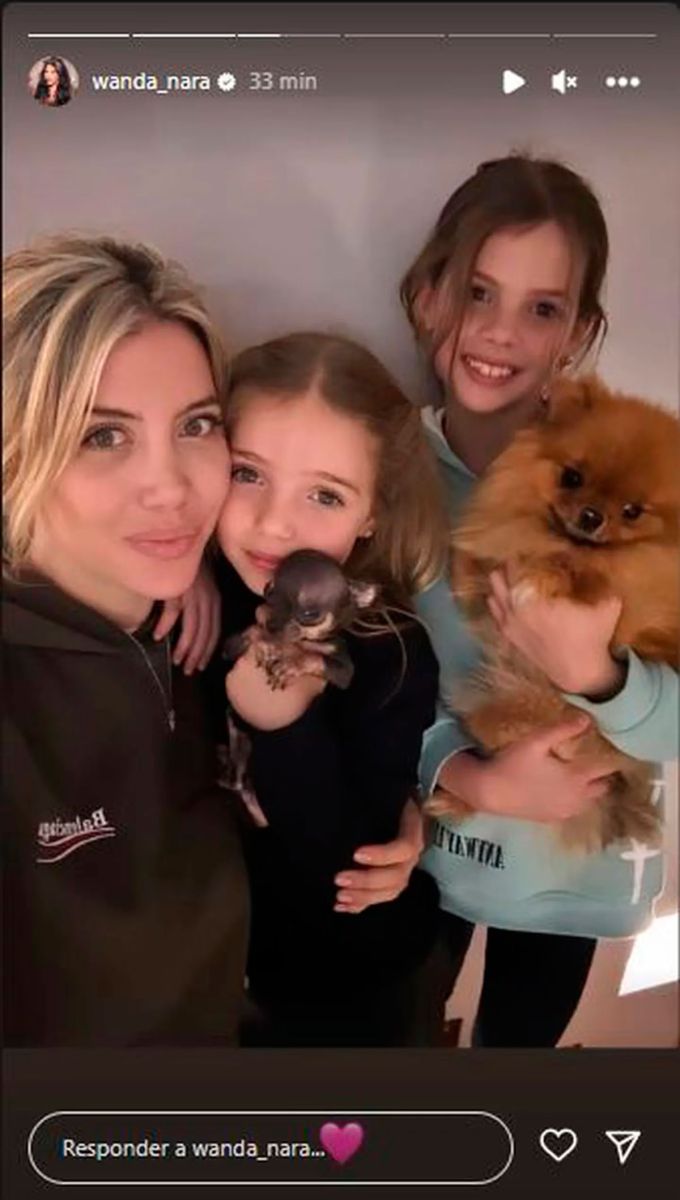 La Tierna Foto Que Compartió Wanda Nara Junto A Sus Hijas Francesca E 