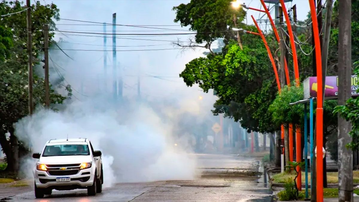 Las tareas de fumigación son claves en la lucha contra el mosquito. 