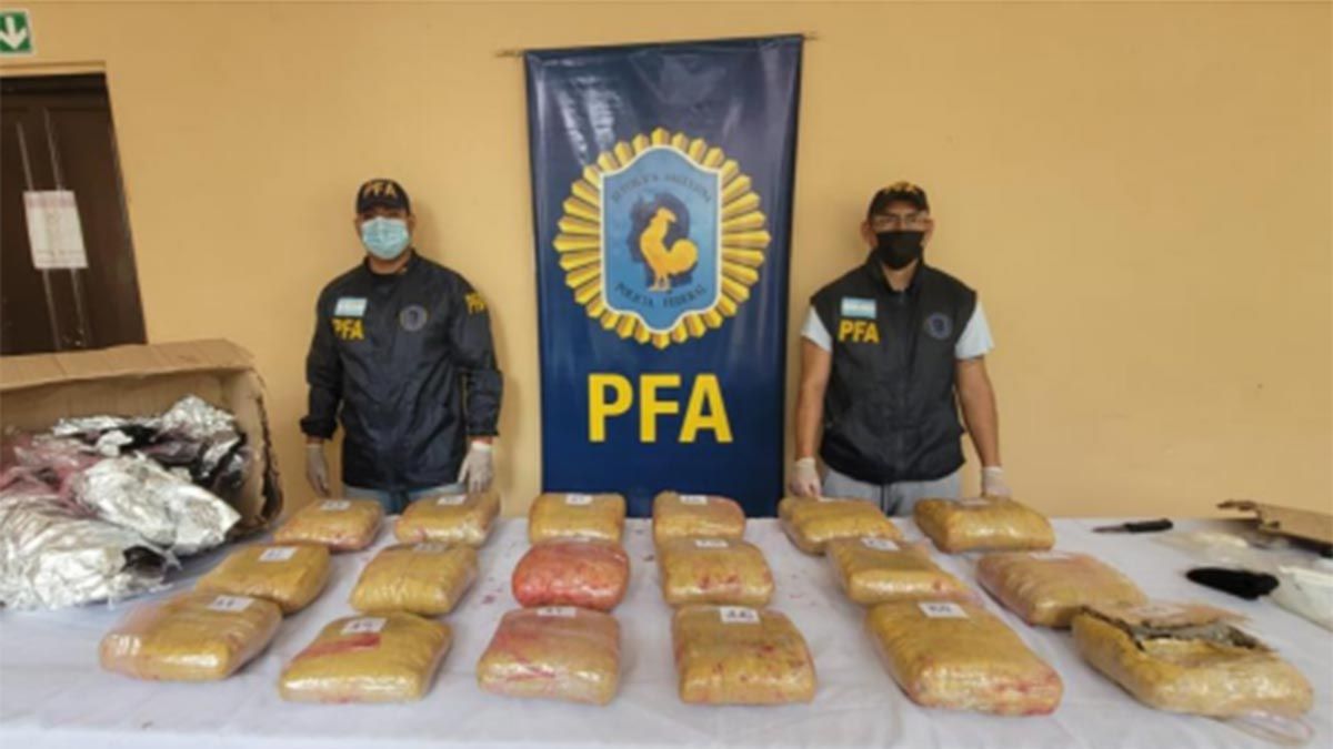 Droga incautada - PFA 