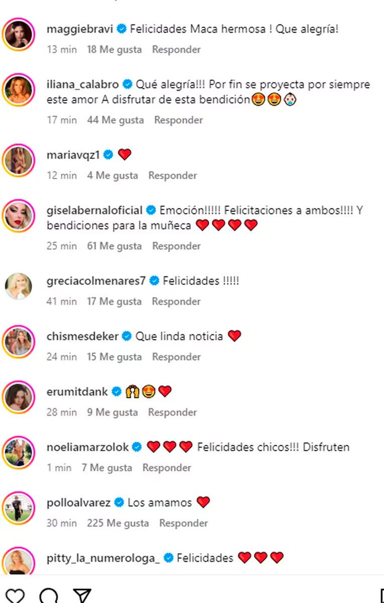 Comentarios en Instagram 