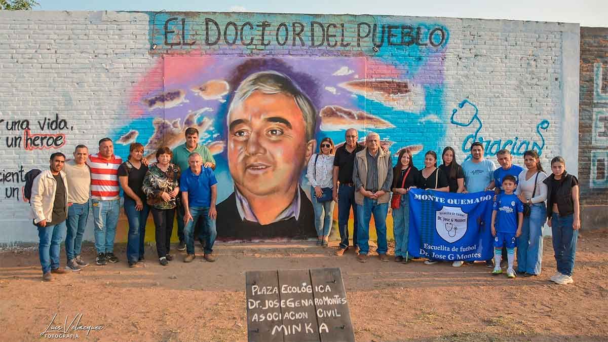 Mural en homenaje al Dr. José Genaro Montes 