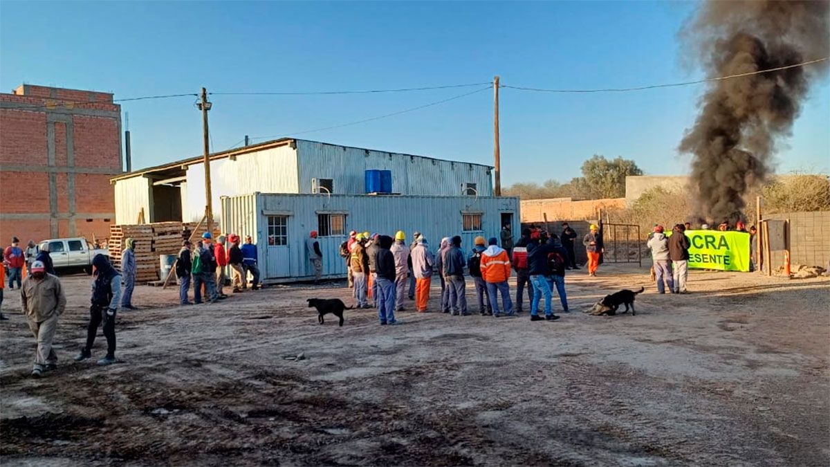 Protesta de UOCRA 