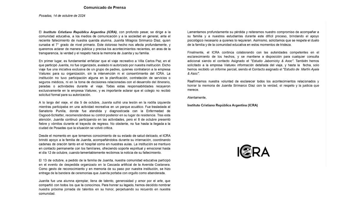 Comunicado ICRA 