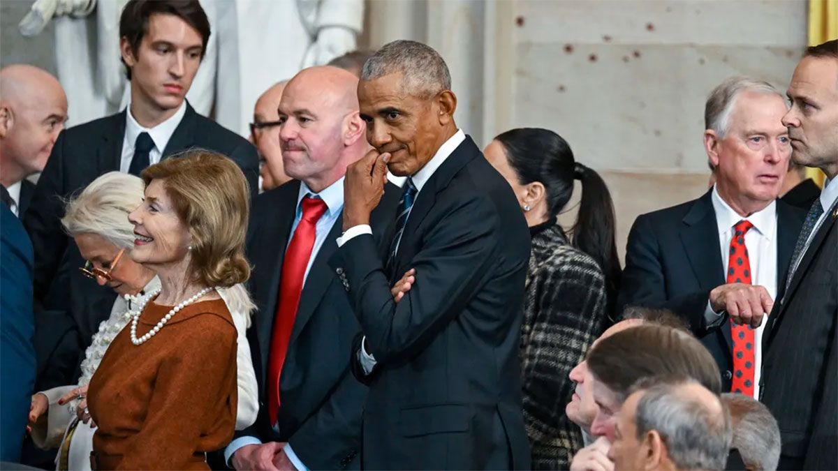 Obama en la asunción de Trump 